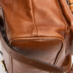 Backpack Large Bamboo Backpack Tan Calfskin Leather