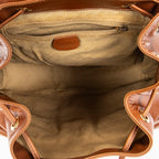 Backpack Large Bamboo Backpack Tan Calfskin Leather