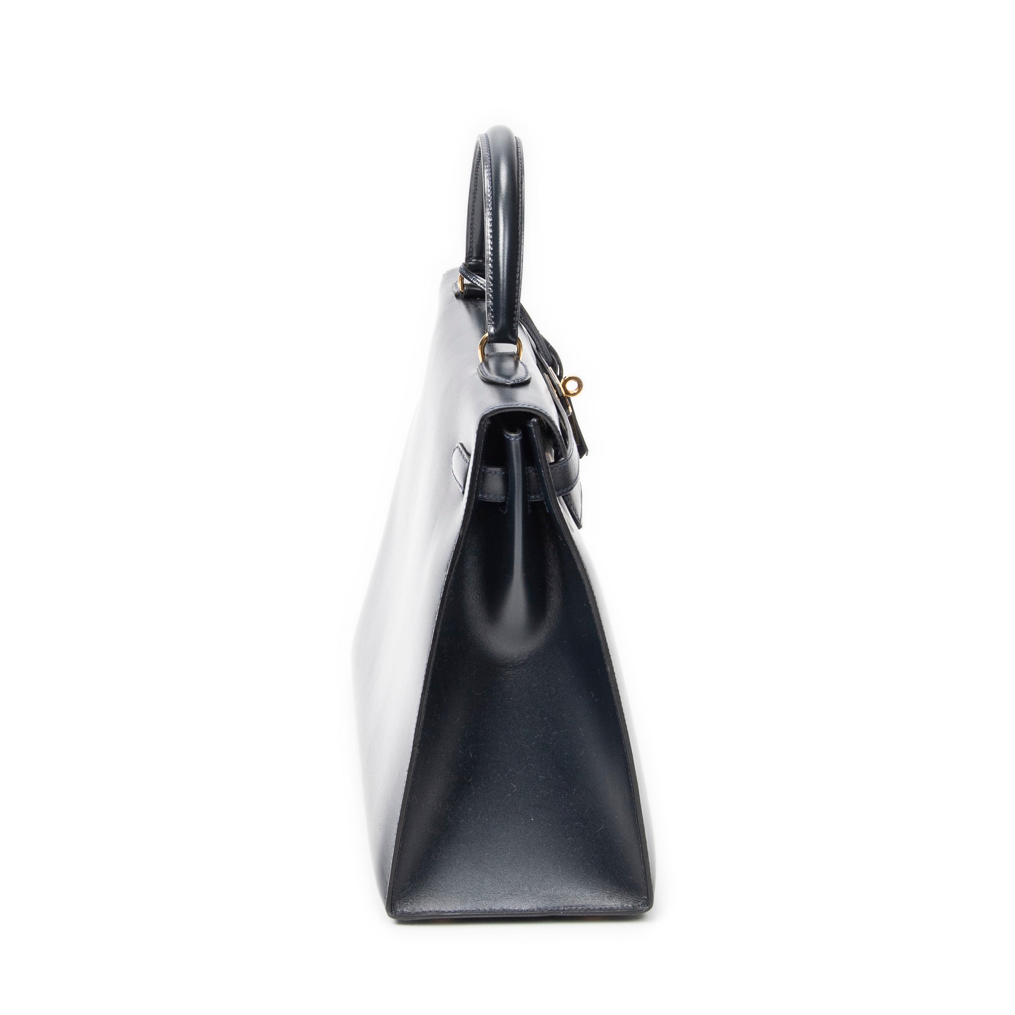 Shoulder Bag Kelly Sellier 35 Navy Box Leather