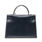 Shoulder Bag Kelly Sellier 35 Navy Box Leather