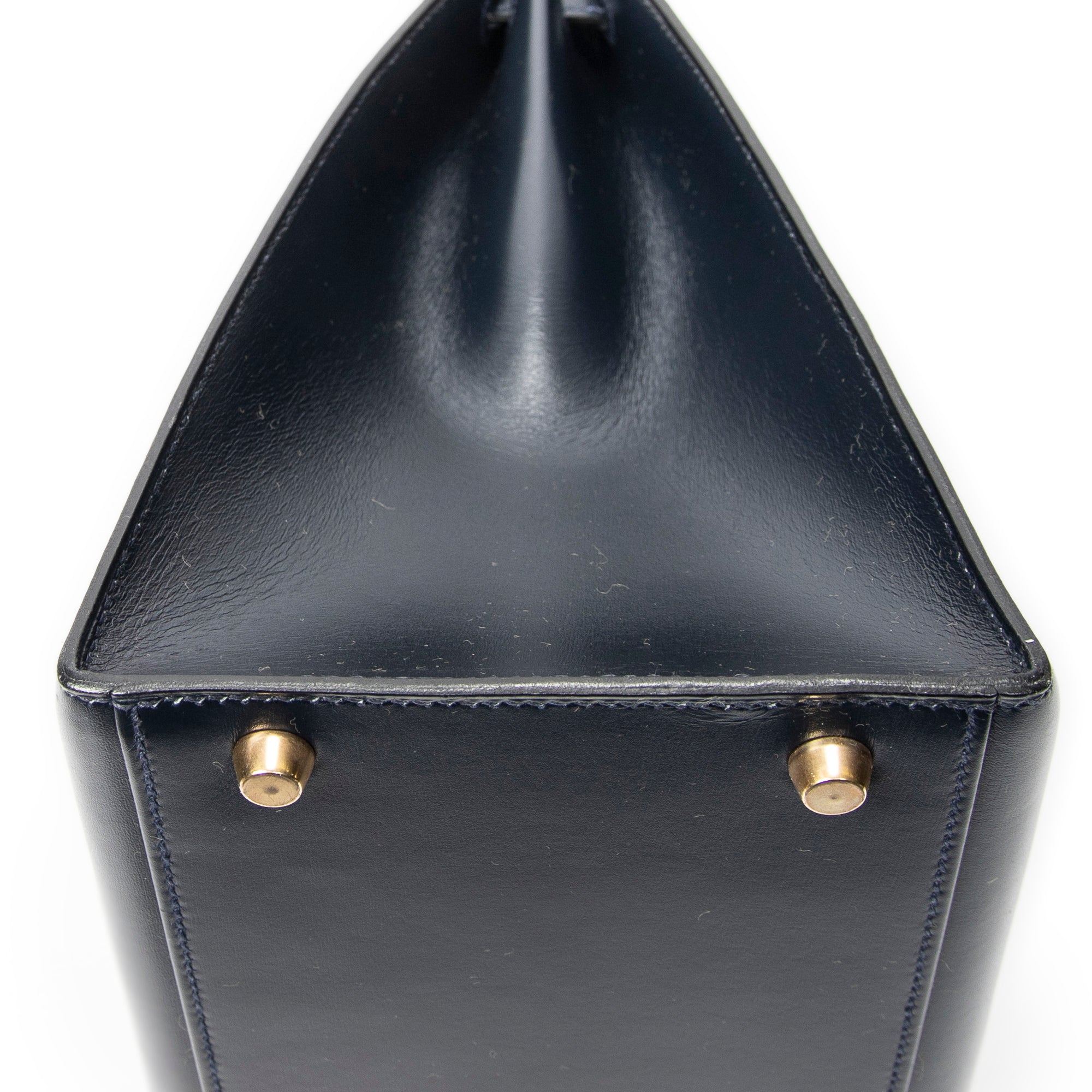 Shoulder Bag Kelly Sellier 35 Navy Box Leather