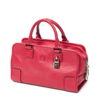 Handbag Amazona 28 Raspberry Pink Grained Calfskin Leather