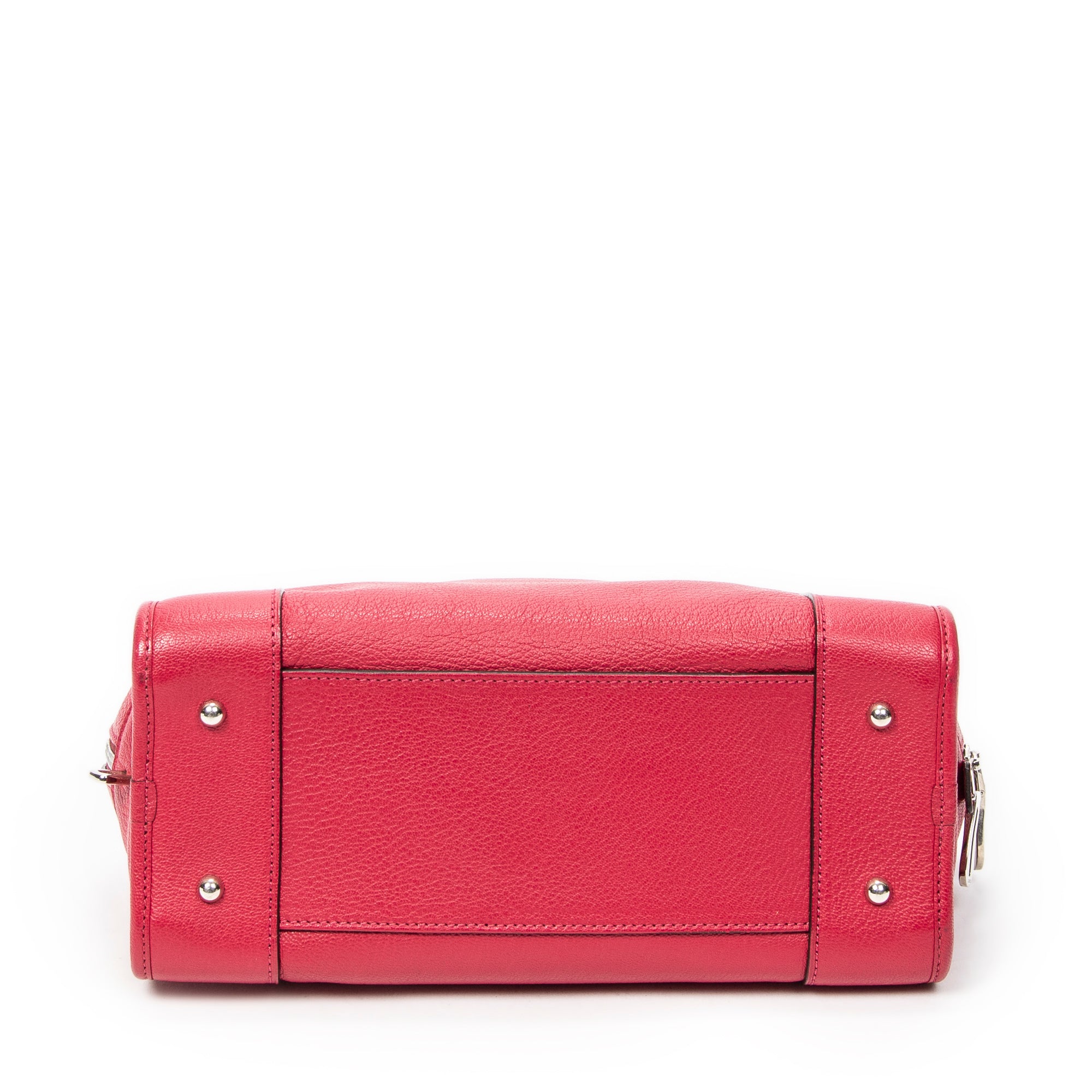 Handbag Amazona 28 Raspberry Pink Grained Calfskin Leather