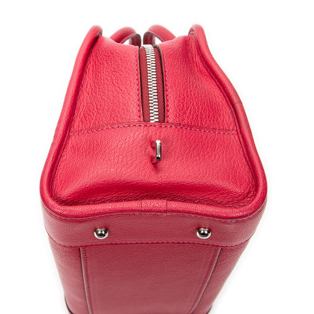 Handbag Amazona 28 Raspberry Pink Grained Calfskin Leather