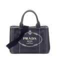Prada - Petit cabas Canapa - Marine