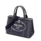 Prada - Petit cabas Canapa - Marine