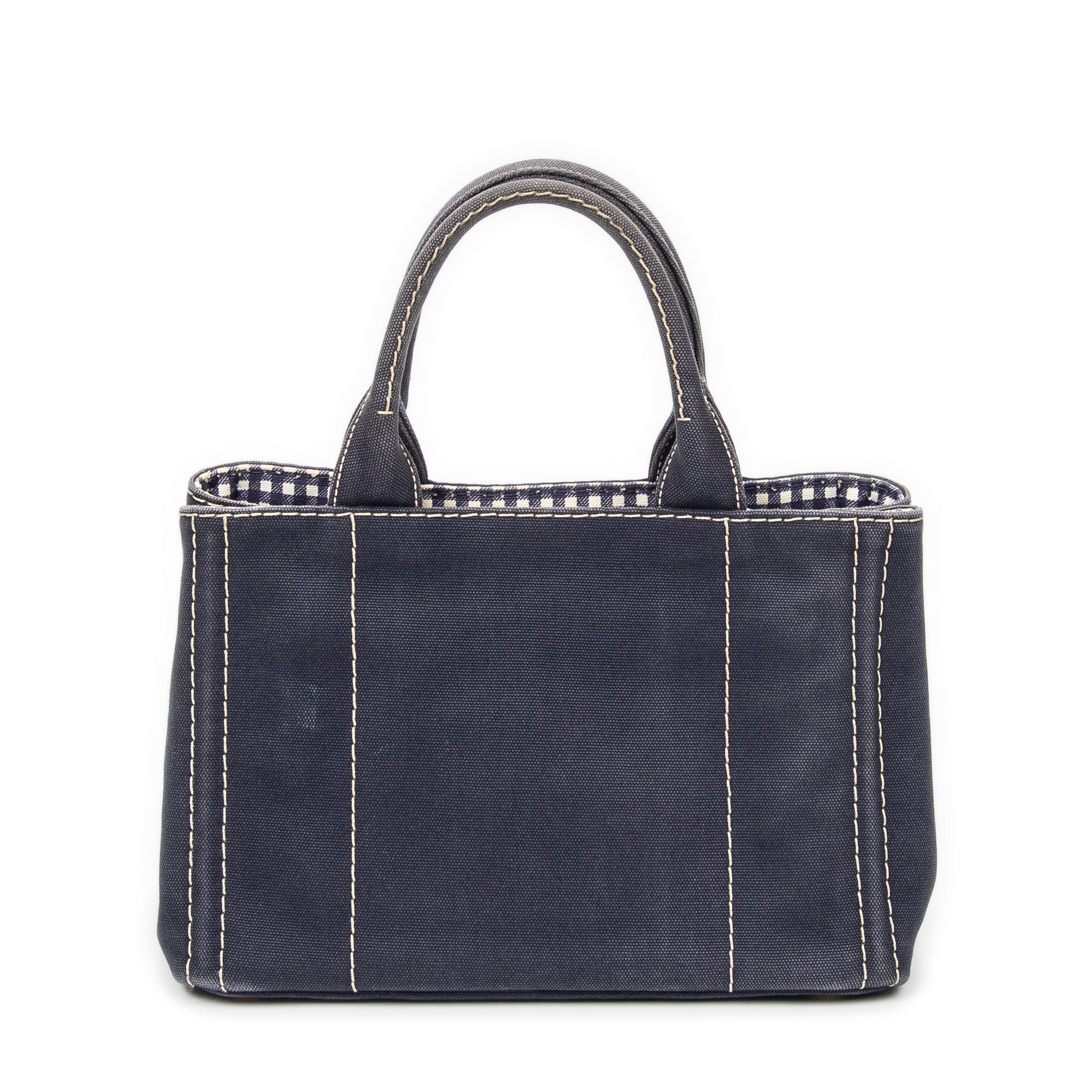 Prada - Petit cabas Canapa - Marine