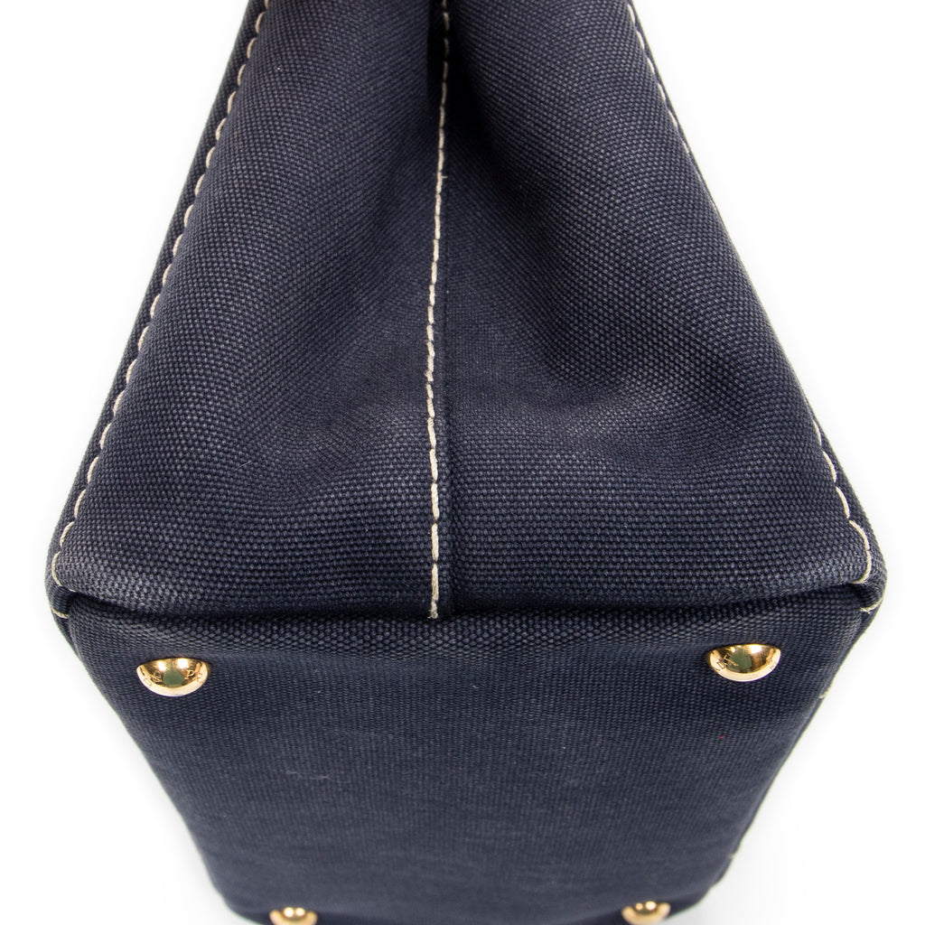 Prada - Petit cabas Canapa - Marine