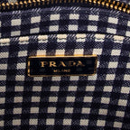 Prada - Petit cabas Canapa - Marine
