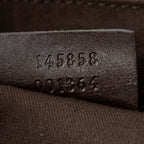 Shoulder Bag Double Buckle Flap Messenger Beige Monogrammed Canvas