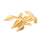 Broche CC Fretwork Fringe Oro Bañado en oro