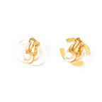 Pendientes CC Turn Lock Clip Dorado Baño de Oro