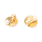 Earrings CC Round Clip On Earrings Gold Gold Plated
