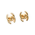 Chanel - Boucles d'oreilles clip CC Turn Lock - Doré