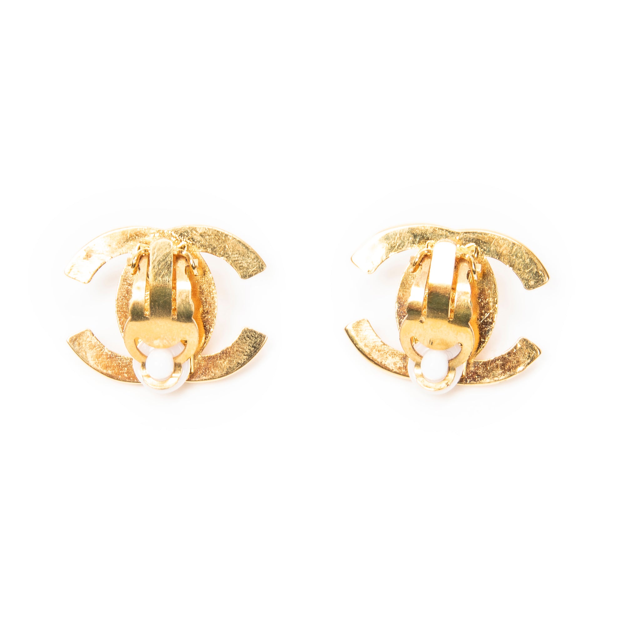 Chanel - Boucles d'oreilles clip CC Turn Lock - Doré