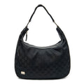 Shoulder Bag Medium Pop Hobo Black Monogrammed Canvas