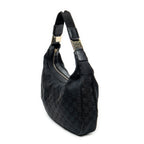 Shoulder Bag Medium Pop Hobo Black Monogrammed Canvas