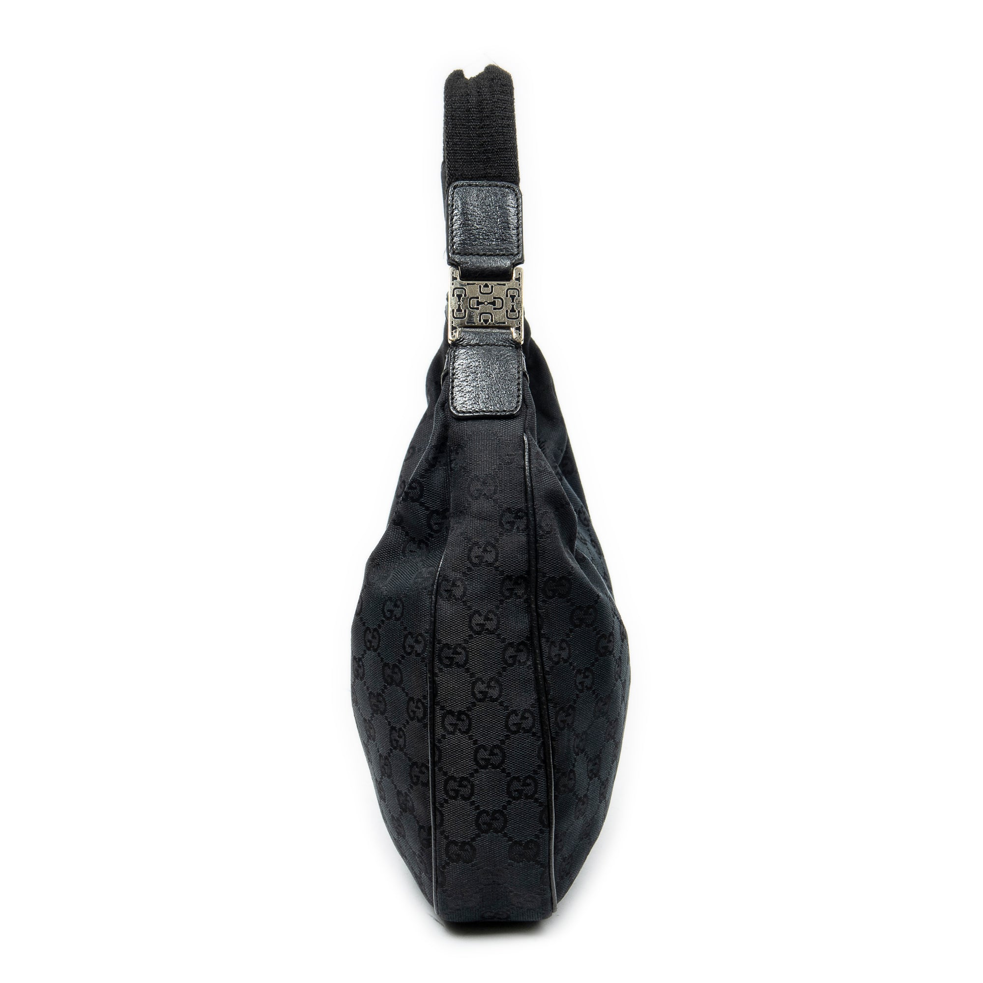 Shoulder Bag Medium Pop Hobo Black Monogrammed Canvas