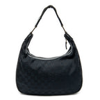 Shoulder Bag Medium Pop Hobo Black Monogrammed Canvas