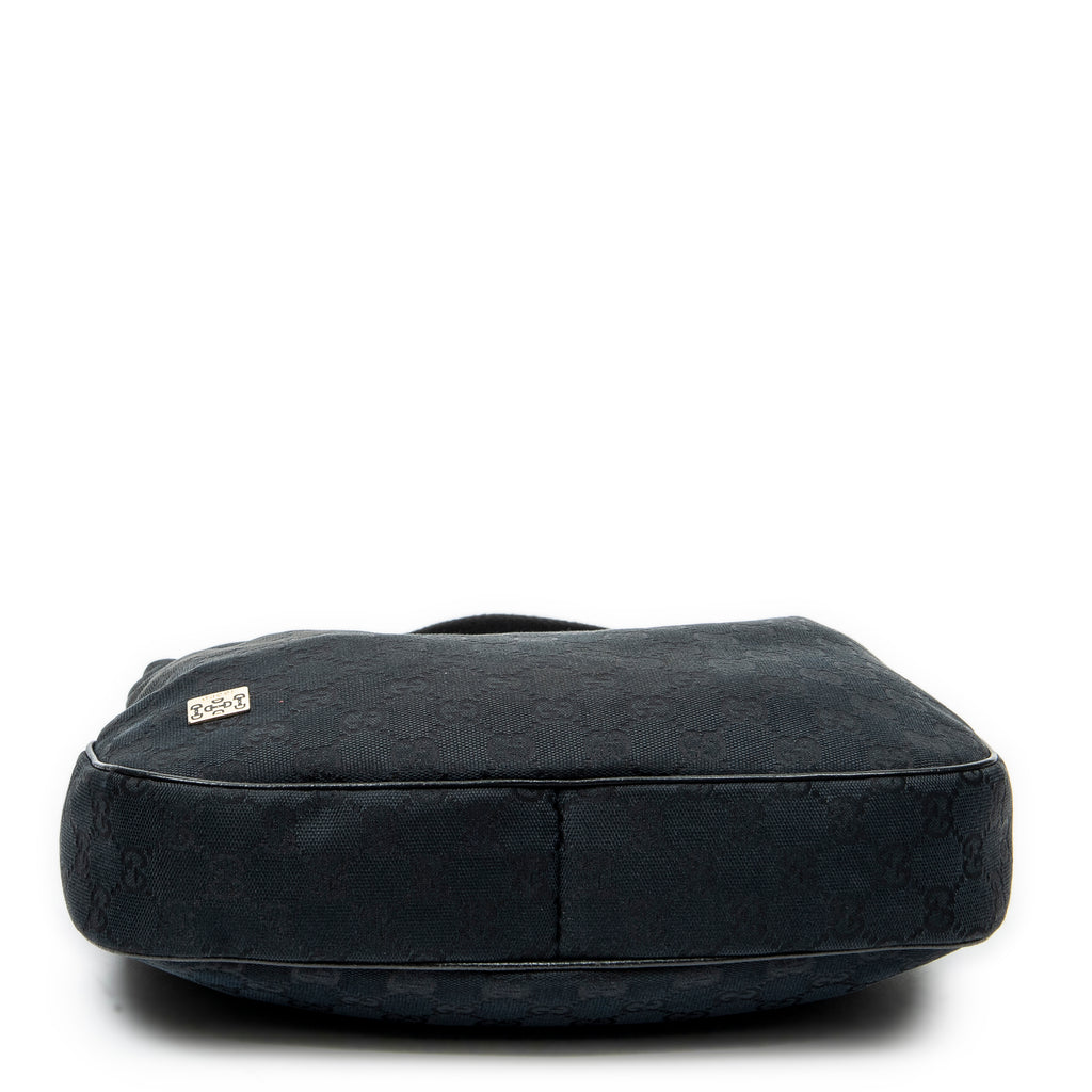 Shoulder Bag Medium Pop Hobo Black Monogrammed Canvas