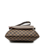 Bolso de Hombro Musette Marrón Damier Ebene