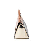 Shoulder Bag Micro Luggage Brown Calfskin Leather