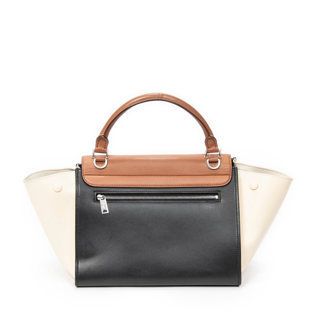 Shoulder Bag Micro Luggage Brown Calfskin Leather