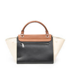 Shoulder Bag Micro Luggage Brown Calfskin Leather
