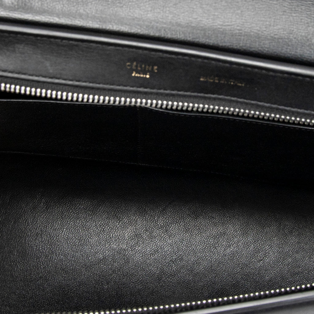 Shoulder Bag Micro Luggage Brown Calfskin Leather