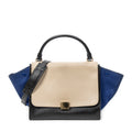 Shoulder Bag Mini Luggage Black Calfskin Leather