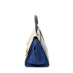 Shoulder Bag Mini Luggage Black Calfskin Leather