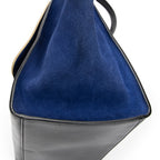 Shoulder Bag Mini Luggage Black Calfskin Leather