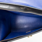 Shoulder Bag Mini Luggage Black Calfskin Leather