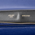 Shoulder Bag Mini Luggage Black Calfskin Leather