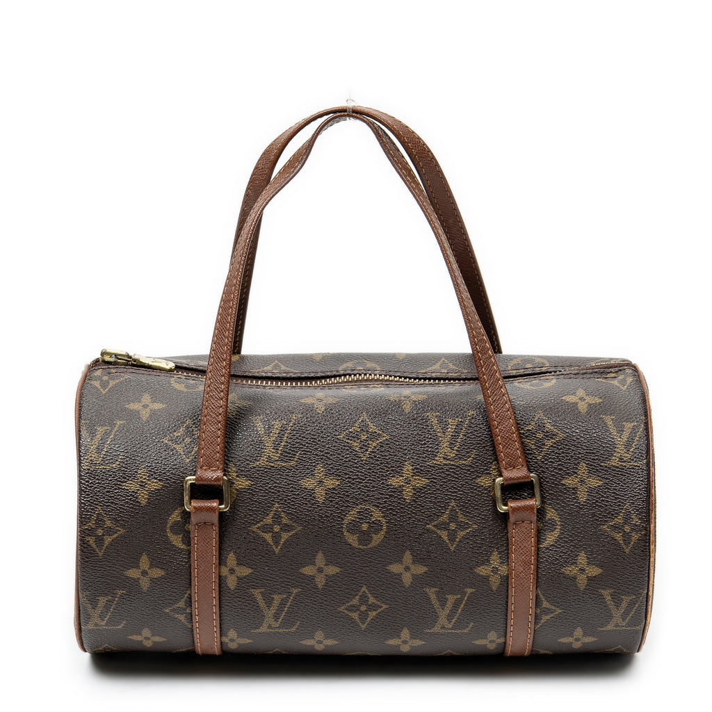 Handbag Papillon 26 Brown Monogram Canvas