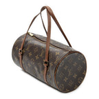 Handbag Papillon 26 Brown Monogram Canvas