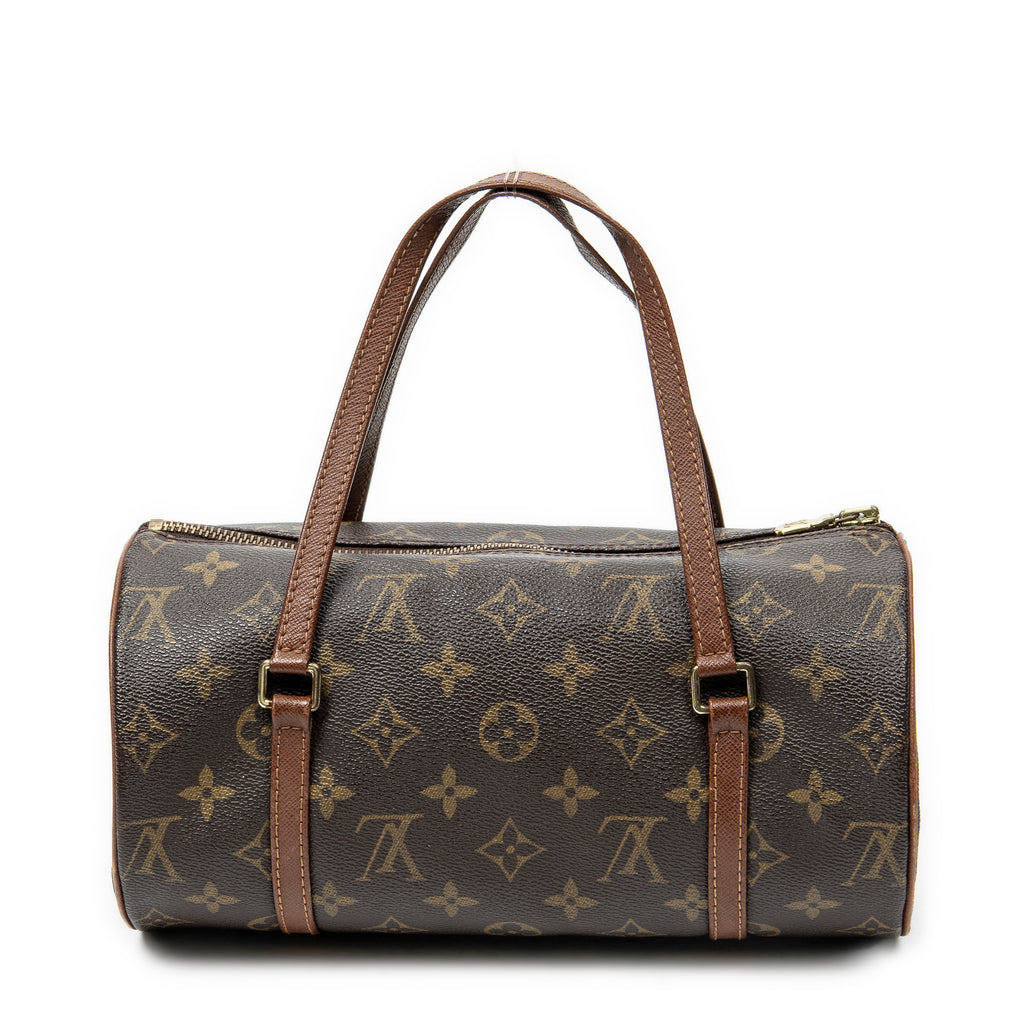 Handbag Papillon 26 Brown Monogram Canvas
