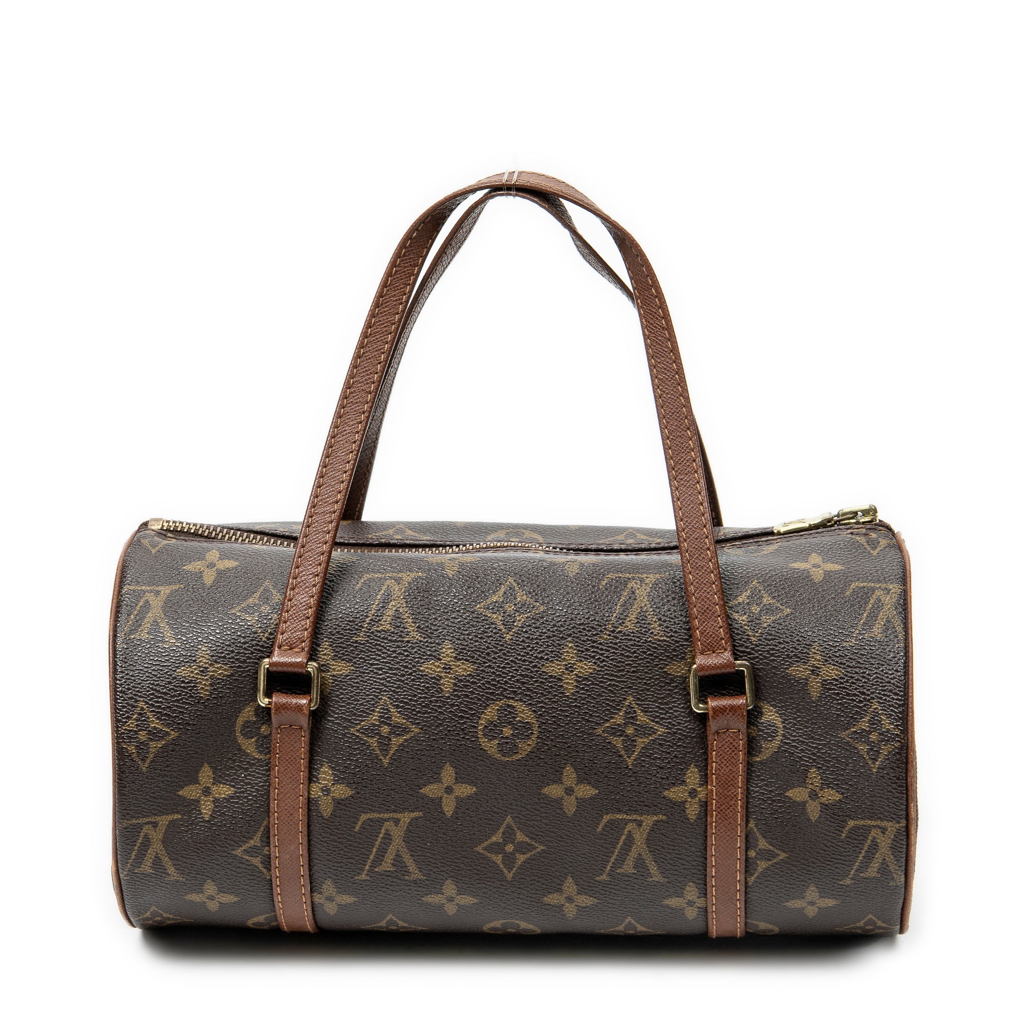 Handbag Papillon 26 Brown Monogram Canvas