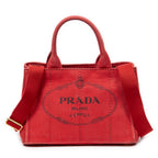 Bolso de hombro pequeño Canapa Tote de lona Canapa roja