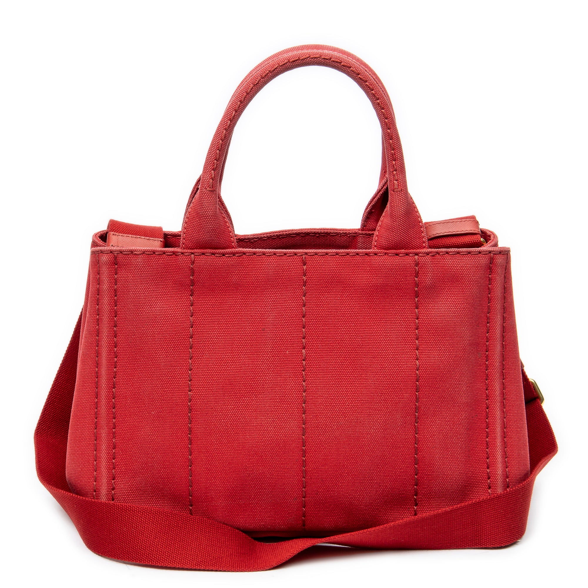 Bolso de hombro pequeño Canapa Tote de lona Canapa roja