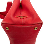 Bolso de hombro pequeño Canapa Tote de lona Canapa roja