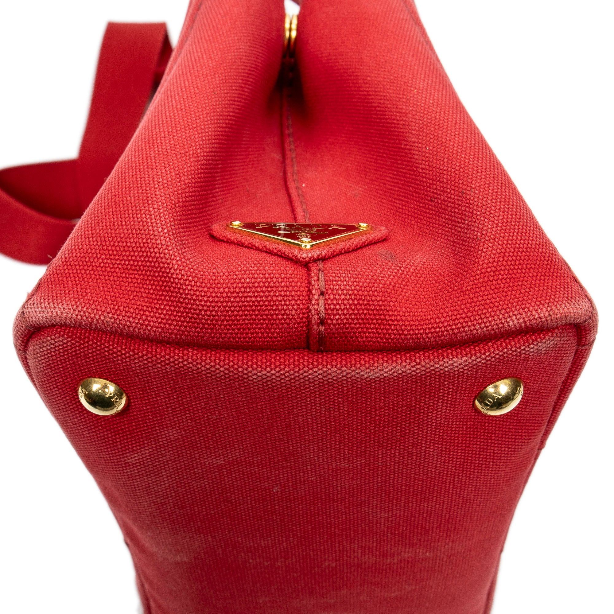 Bolso de hombro pequeño Canapa Tote de lona Canapa roja