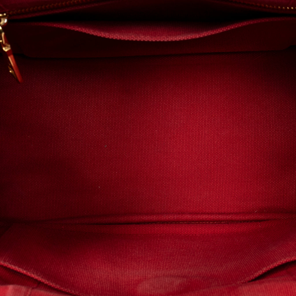 Bolso de hombro pequeño Canapa Tote de lona Canapa roja