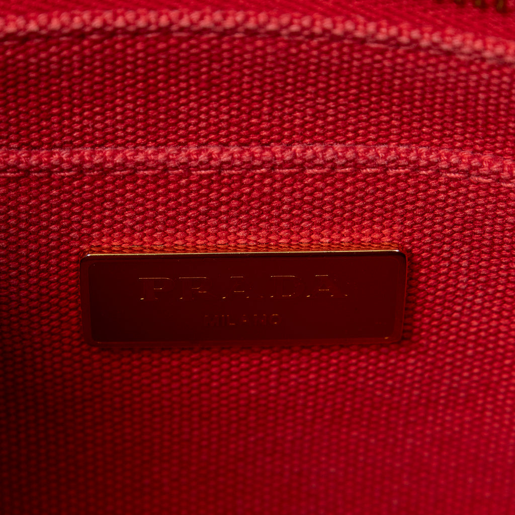 Bolso de hombro pequeño Canapa Tote de lona Canapa roja