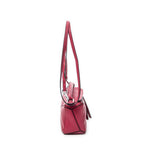 Shoulder Bag Mini Puzzle Bag Raspberry Pink Calfskin Leather