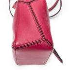 Shoulder Bag Mini Puzzle Bag Raspberry Pink Calfskin Leather