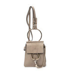 Shoulder Bag Small Faye Bracelet Bag Taupe Calfskin Leather