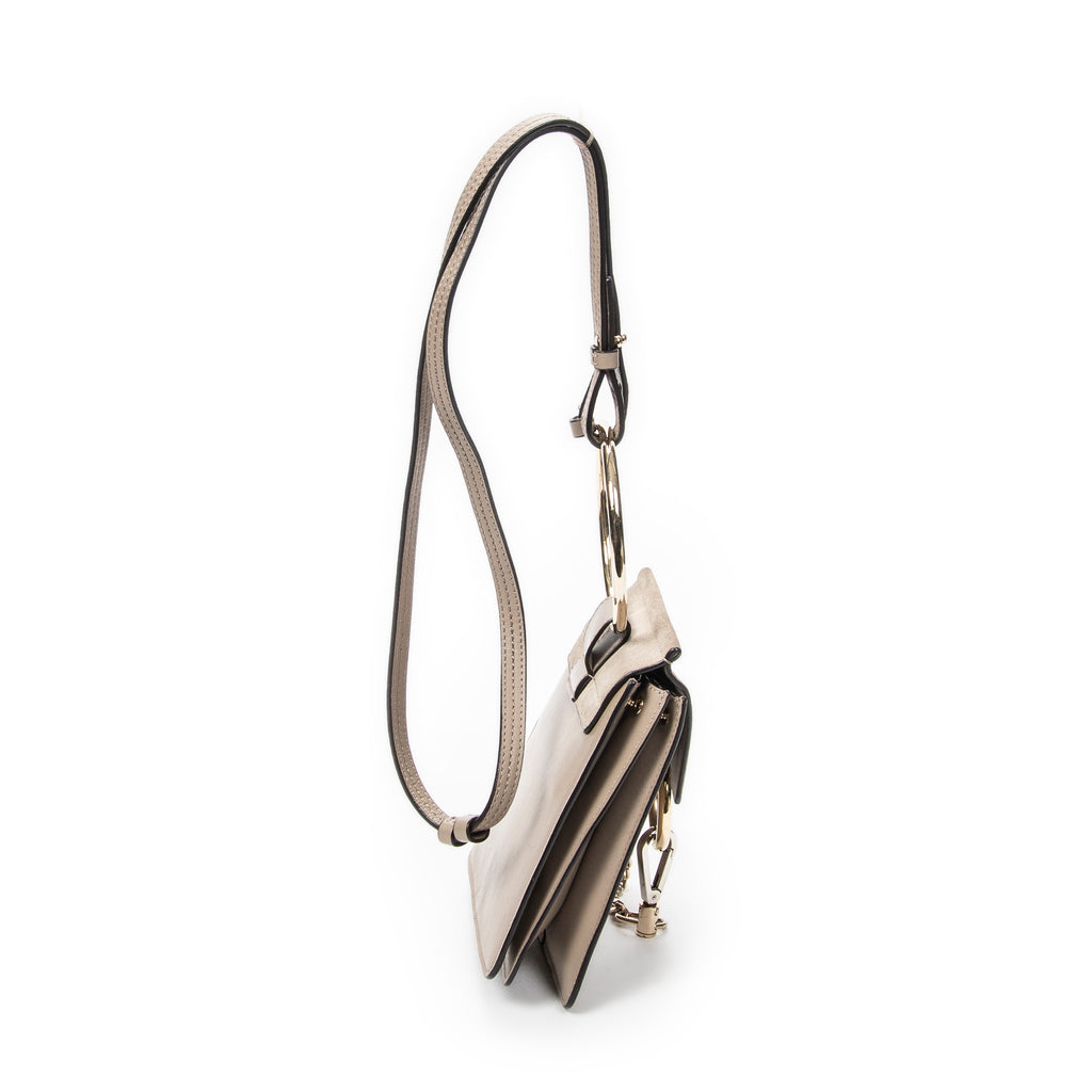 Shoulder Bag Small Faye Bracelet Bag Taupe Calfskin Leather