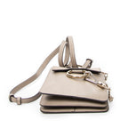 Shoulder Bag Small Faye Bracelet Bag Taupe Calfskin Leather