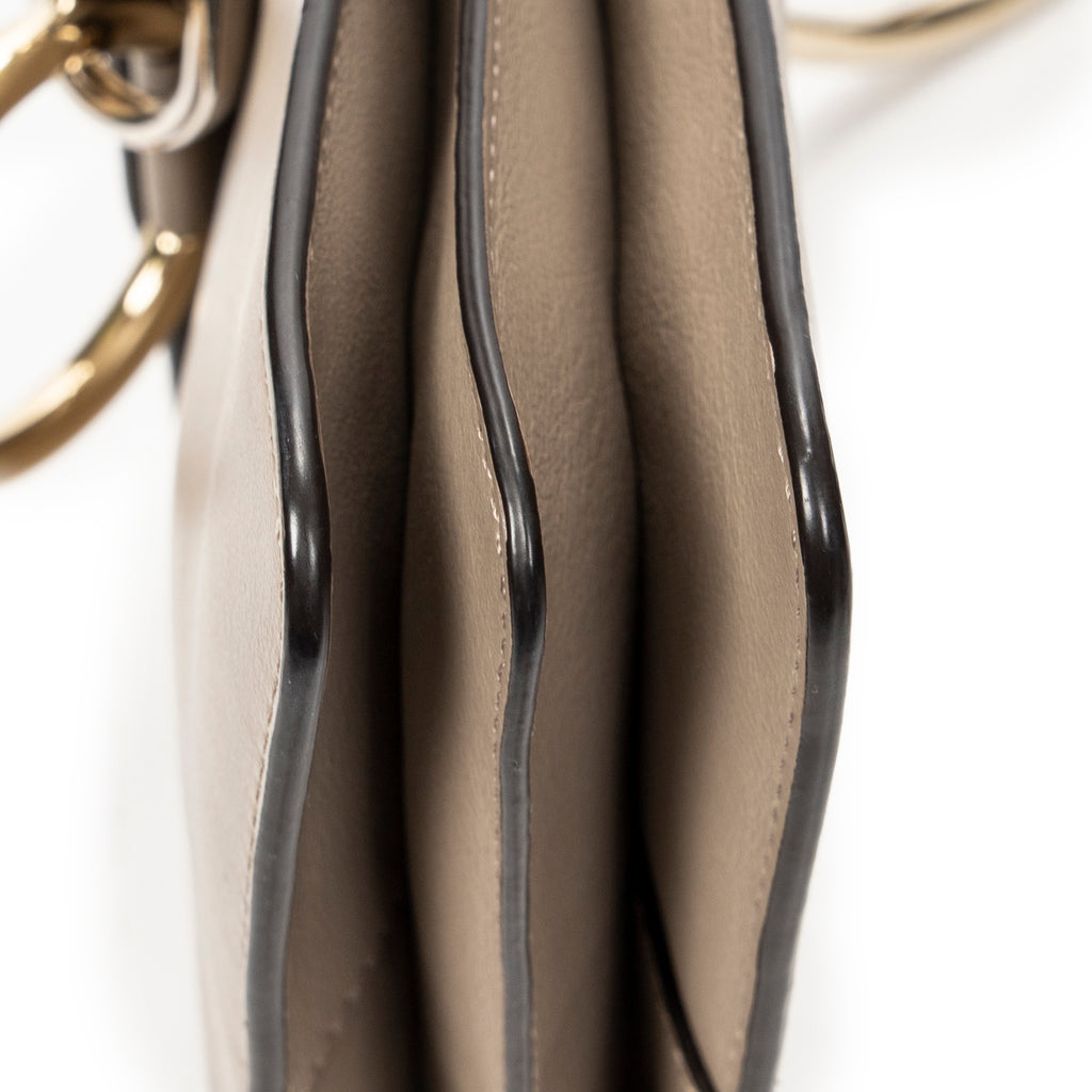 Shoulder Bag Small Faye Bracelet Bag Taupe Calfskin Leather